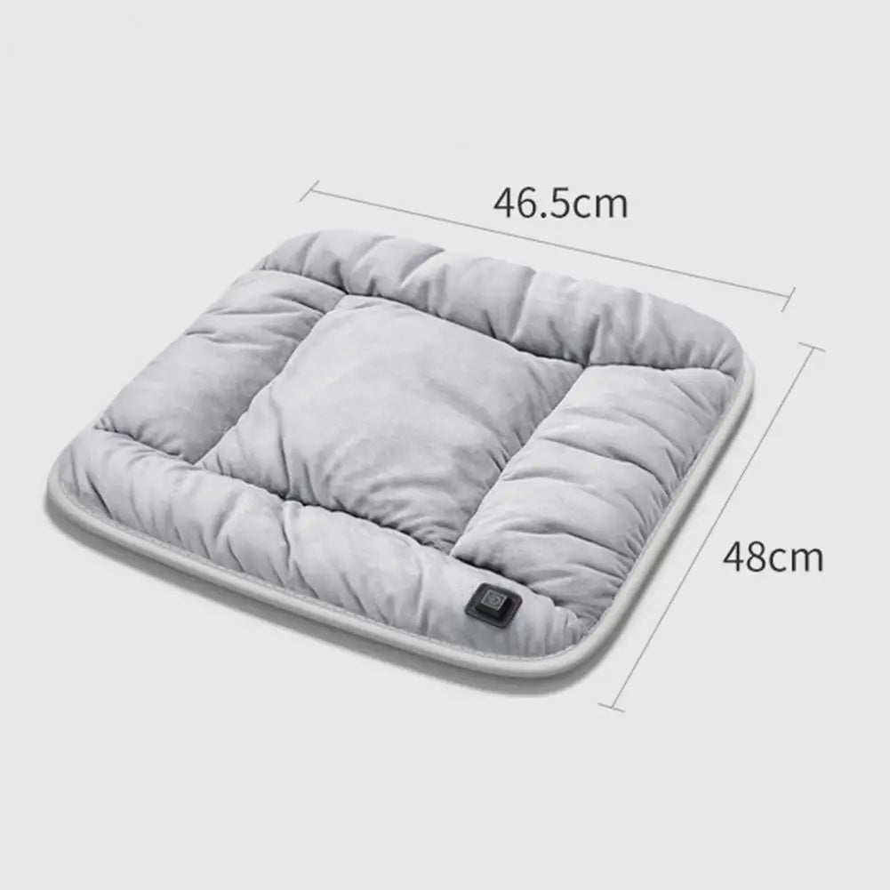 Car Heated Seat Cushion Wear Resistant Seat Mat Fast Heating USB Powered Temperature Adjustable Auto-Off Electric Heating Pad