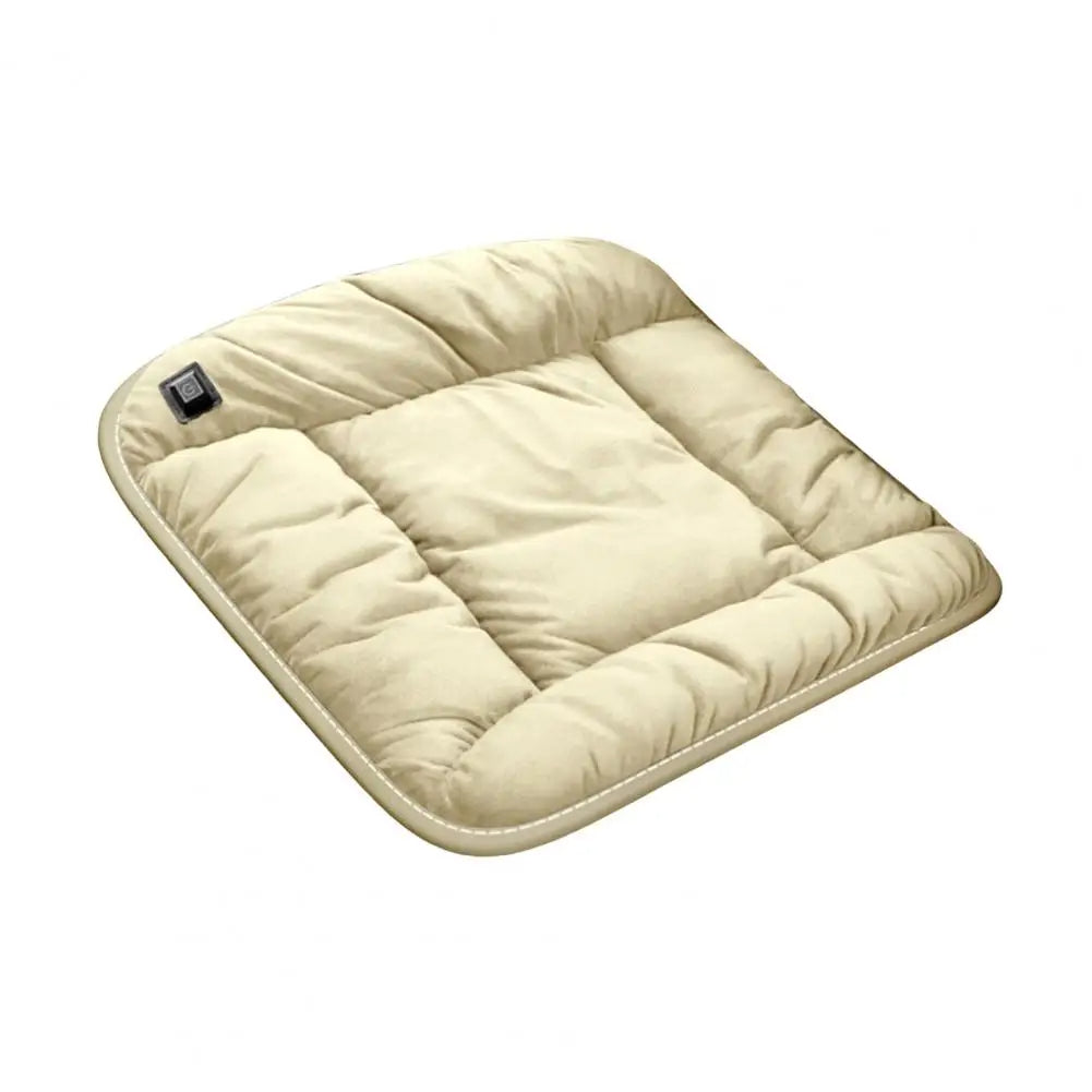 Car Heated Seat Cushion Wear Resistant Seat Mat Fast Heating USB Powered Temperature Adjustable Auto-Off Electric Heating Pad