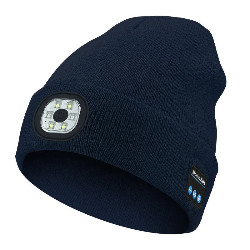 Beanie With Light For Men Women Wireless LED Beanie Hat Unisex LED Headlamp Winter Hat Suitable For Men Women And Teenagers