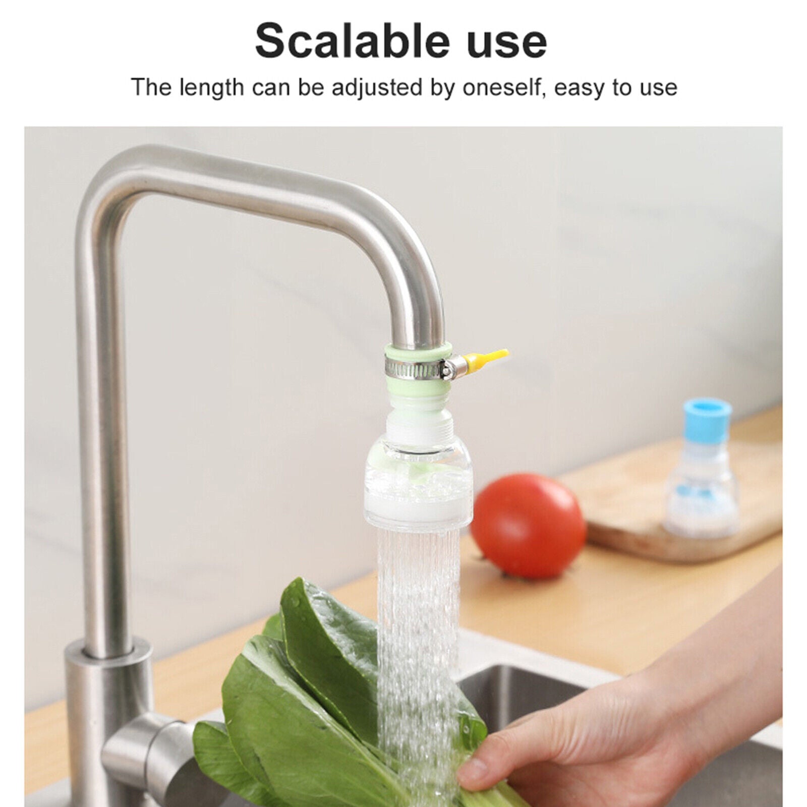 360-Rotation Kitchen Sink Faucet Extenders | Adjustable & Durable

